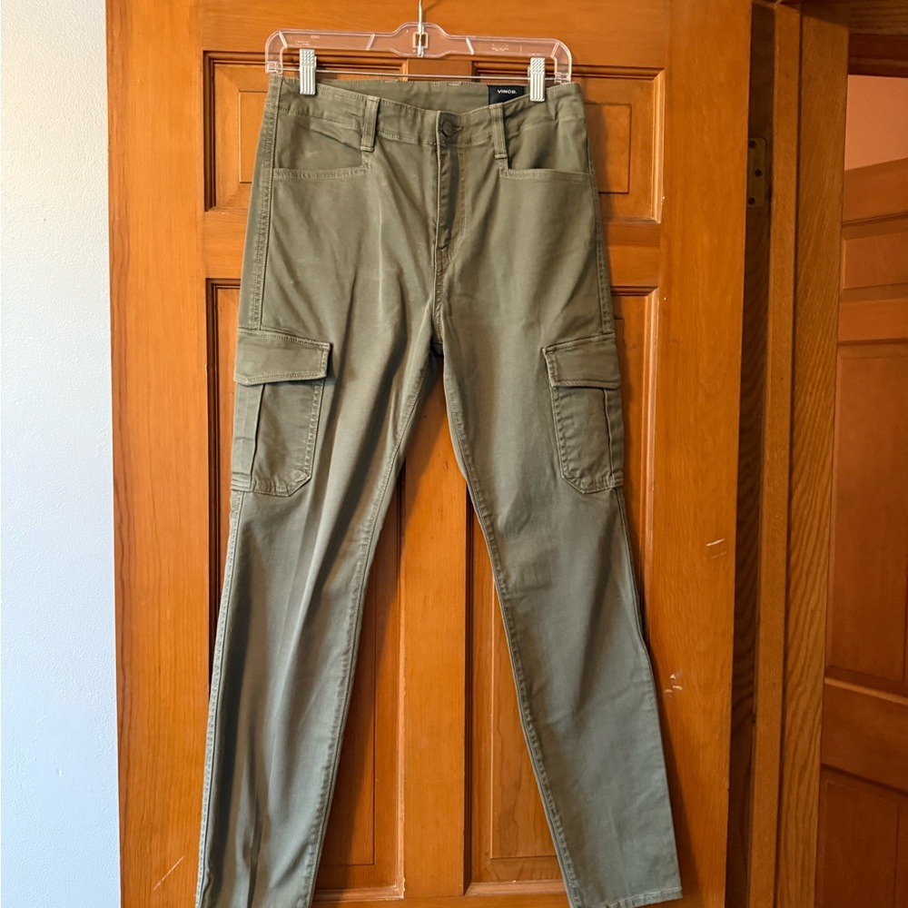 Vince Green Cargo Jumpsuit with Durable Cotton